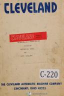 Cleveland-Cleveland A & B Single Spindle Operation & Parts Manual-A-B-06